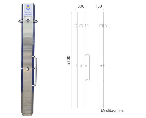 Duchas exterior acero inoxidable - Oceanic